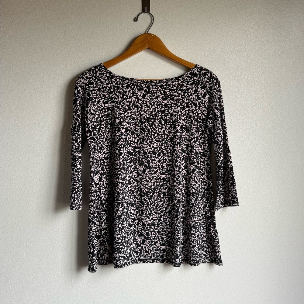 Women's Hawaii Made A-line Blouse size small black and white